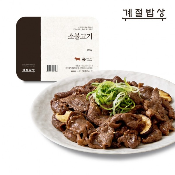 CJ프레시마켓,계절밥상 소불고기(600g) 3팩 세트