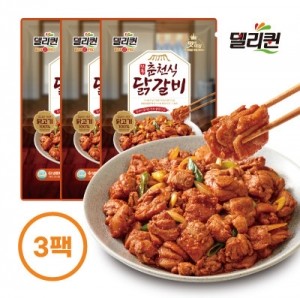 [델리퀸] 온가족이 함께 먹는 전통 춘천식 닭갈비 500g x 3팩