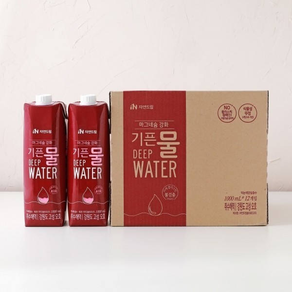 CJ프레시마켓,마그네슘강화기픈물 1,000ml 12개입