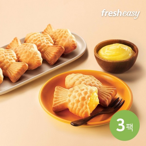 CJ프레시마켓,[프레시지] 야심작 슈크림붕어빵 500g x3팩