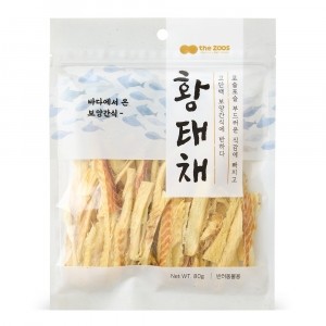 더주스 바다보양식 황태채 강아지 고양이 간식 80g * 3개
