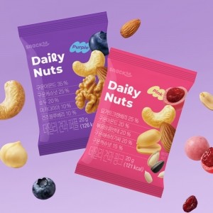 스낵24 데일리견과 2종(퍼플/핑크) 60개입