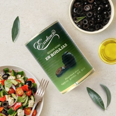 CJ프레시마켓,[직영특가][3세트]엑셀렌시아 올리브(블랙_슬라이스_직수입 400g/EA)