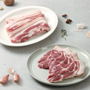 제주 흑돼지 오겹살 500g + 목살 500g (구이용)