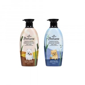 향수 뿌린 듯 은은한 댕댕이_시리우스 펫퓸 샴푸(러블리플라워/베이비파우더) 500ml 택1