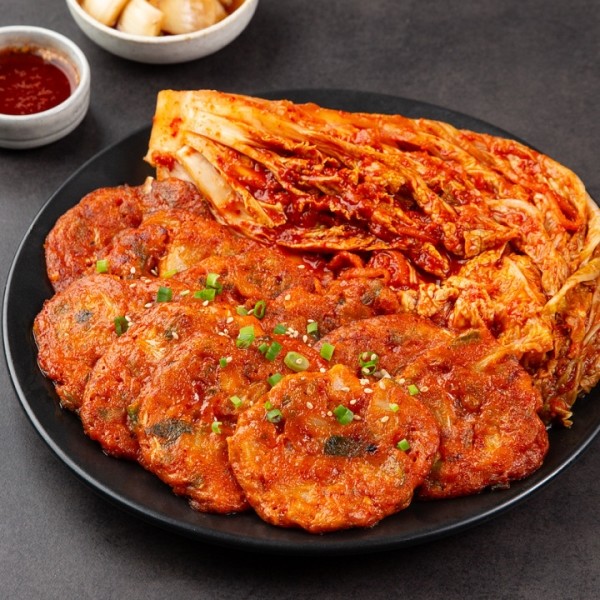 CJ프레시마켓,쿠캣메이드 실비김치전 180g x 3팩