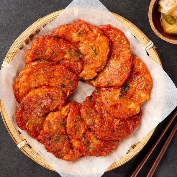 CJ프레시마켓,쿠캣메이드 실비김치전 180g x 3팩