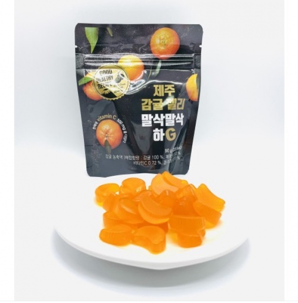 CJ프레시마켓,제주 감귤 말삭말삭 하G 젤리 90g