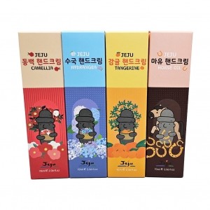 제주 갬성 핸드크림Set 70ml x 4개입 선물세트 향좋은 고보습 선물 여행 기념품