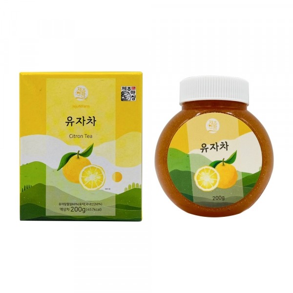 CJ프레시마켓,제주앤팜 유자차 200g 액상차 여행선물 답례품 기념품