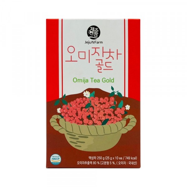 CJ프레시마켓,제주가 키운 오미자차 스틱 250g(25g x 10개입) 액상차 여행선물 답례품 기념품
