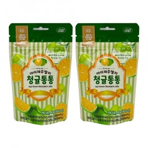 제주 마이 제주젤리 청귤통통 40g x 2봉지 기념품 여행선물 과즙젤리