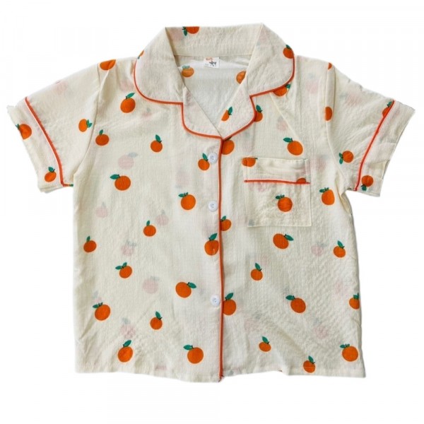 CJ프레시마켓,제주 감귤 반팔 잠옷 (M,XL,3XL,6XL) 여행 선물 기념품 여름잠옷