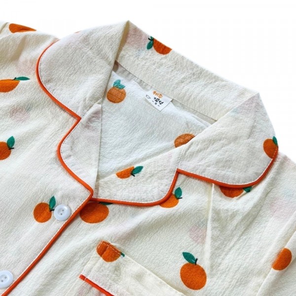 CJ프레시마켓,제주 감귤 반팔 잠옷 (M,XL,3XL,6XL) 여행 선물 기념품 여름잠옷