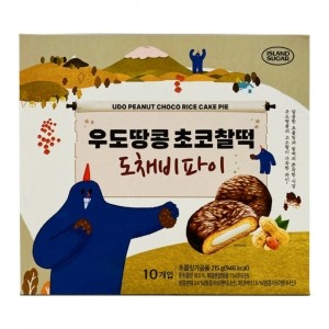 제주 우도땅콩 초코찰떡 도채비파이 10개입 215g 여행선물 기념품 답례품 사무실간식