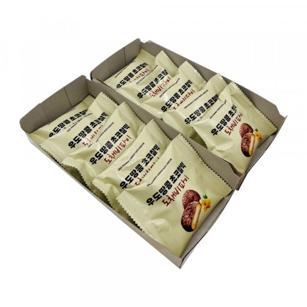 CJ프레시마켓,제주 우도땅콩 초코찰떡 도채비파이 10개입 215g 여행선물 기념품 답례품 사무실간식