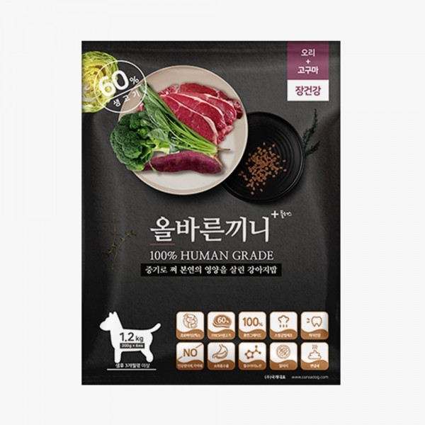 ★타임특가★ 국개대표 올바른끼니 플러스 오리 고구마(장건강)1.2kg