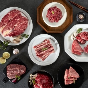 [고우기] 한우 등심,갈비살,부채살 600g 골라담기