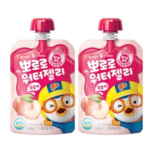 팔도 뽀로로 워터젤리 복숭아 120ml X40개